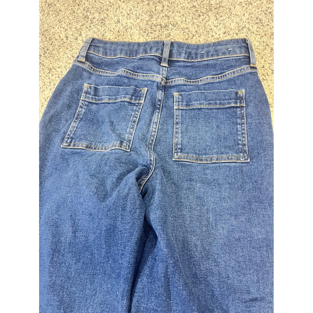 Boden Barrel Denim Jeans US 2R‎ Blue High Waist Utility Pockets Barrel Jeans - Picture 11 of 13